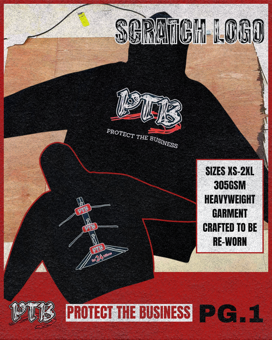 PTB 'Scratch Logo' Hood